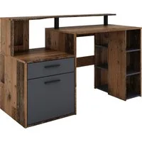 byLIVING Schreibtisch Louise, Breite 140 cm, Regal-Schreibtisch mit viel Stauraum