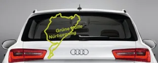 Autoaufkleber Aufkleber "Nürburgring" (die grüne Hölle) Scheibe