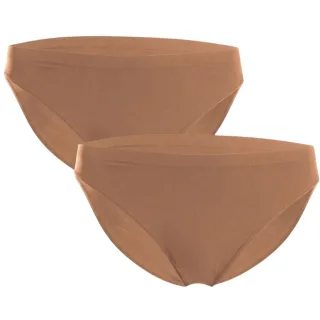Wolford - "Individual" Bikinihöschen für Damen, Nahtlos (2er-Pack) (Macchiato Farbe)