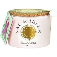 Sal de Ibiza Gewürz Rosensalz 'Fleu de Sel, La vie en rose' mit Rosenblättern, 140 g, im Steintopf