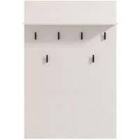 Home affaire Garderobenpaneel Rathlin, Wandregal Wandpaneel, Wandgarderobe praktisch & stillvoll, mit 6 Kleiderhaken und Ablage für Accessoires, Breite 77 cm