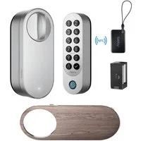 Aqara Türschlossantrieb U200 Kit mit Fingerabdruck-Erkennung, (Bluetooth, Matter over Thread, Smartlock mit Apple Home Key, Einfache Installation, Verschiedene Entriegelungsmethoden), Unterstützt Apple Home, Google Home, Alexa und SmartThings