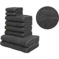 OTTO home Handtuch Set Ognon, Duschtücher, Handtücher, Gästetücher, Zen, Scandi, Boho, Frottier (Set, 8-St), Muster, Hoch-Tief-Struktur, einfarbig, Handtuch-Set, 100% Baumwolle