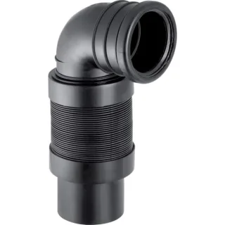 Geberit PE Wand-WC-Bogen flexibel DN100/90 241525001