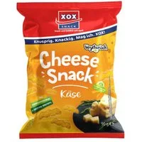 XOX Knabberei, XOX Cheese Snack Maissnack mit herzhaft intensivem Käsgeschmack 90g