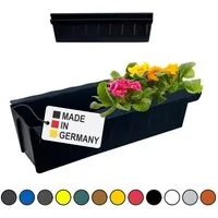 BURI Blumenkasten Blumenkasten Pflanzkasten Set Einsatz zum An- & Einhängen Balkonkasten