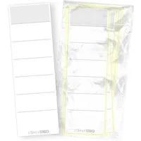 itenga Etiketten itenga 10x Ordneretikett Weiß Rückenetikett zum Aufkleben 6,0 x 19,0 c