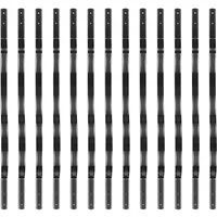 GarveeMore Brüstungsgeländer 50er-Packung wellenförmige Aluminium-Terrassengeländer