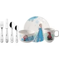 Villeroy & Boch Kindergeschirr-Set Villeroy & Boch Kindergeschirr Set Disney Frozen 7-teilig, Edelstahl, Porzellan