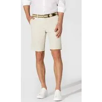 Hiltl Chinoshorts Parmino Bermuda Herren Regular Fit Summer Popeline, hellbeige, 48 leichte Shorts aus Baumwolle-Lyocell-Mix, knitterarme Sommerhose