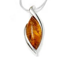 OSTSEE-SCHMUCK Kette mit Anhänger Ostsee-Schmuck Kette mit Anhänger Patricia (2-tlg)