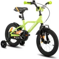 HILAND Kinderfahrrad Hawk 12 14 16 20 Zoll Kinderfahrrad für Jungen 3-10 Jahre, mit Stützrädern, V Bremseund Rücktrittbremse, Hilfsrad, Kotflügel
