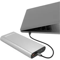 Realpower RealPower PB-20000 Powerbank 20000 mAh LiPo Silber Statusanzeige Powerbank 20000 mAh