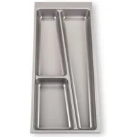 SO-TECH® Besteckeinsatz ORGA-BOX® II Besteckeinsatz silbergrau, für Nobilia Schubladen mit Korpusbreiten 300 - 900 mm
