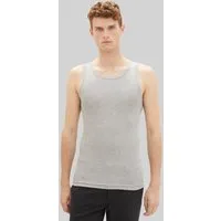 TOM TAILOR Unterhemd Unterwäsche Tanktops mit Rippstruktur im 2er-Pack