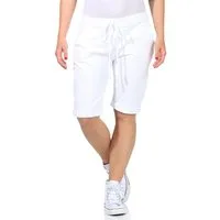 CLEO STYLE Bermudas Sweat Bermuda 1212 Weiß 42-46