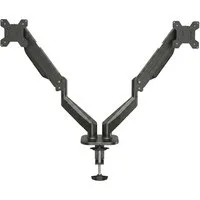 LMG Germany Monitor-Halterung Monitorhalterung für 2 Monitore bis 32 Zoll, je 10 kg, flexibel, (bis 32 Zoll, Gasfeder, VESA 75/100, 360° drehbar, Kabelmanagement, 2 Arme)