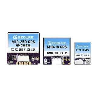 SEQURE M10-12 / M10-18 / M10-25Q M10 GPS Small Size Fast Positioning INVA BF Fixed-wing Racing Drone FPV Return QMC5883L