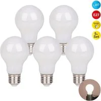 näve LED-Leuchtmittel Daffy, E27, 5 St., Warmweiß, 5er Set, dimmbar, 2600 Kelvin