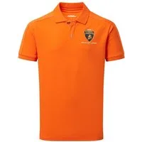Automobili Lamborghini Poloshirt Squadra Corse Polohemd Schriftzug auf dem Rücken