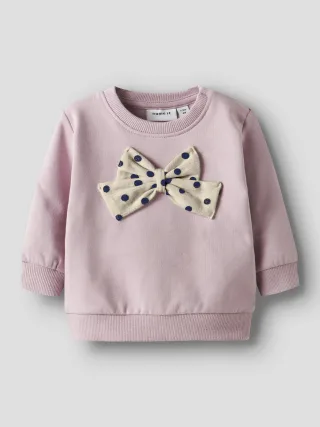 NAME IT - NBFROWANE LS SWEAT BRU keepsake lilac - Gr. - 68
