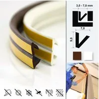 DQ-PP Türdichtband DQ-PP Fensterdichtung, 5 Meter, Profil D,E,I,P,V, selbstklebend, E-Profil, D-Profil, I- Profil, P-Profil, V-Profil