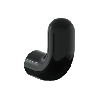VitrA Liquid Handtuchhaken Wandmontage Ausladung 8 cm Schwarz Hochglanz,A4456839 A4456839