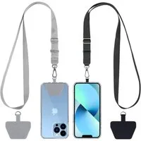 FELIXLEO Handykette Handyband Universal 2 Stück verstellbar Halsband mit 2 Patches