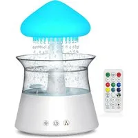 TUWENA Diffuser Regen Wolken Humidifier mit Fernbedienung Lampe Raumbefeuchter, Regen Wolken Humidifier mit Fernbedienung Lampe Raumbefeuchter