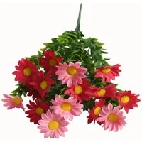Kunstblume Kunstblumen wie Echt, Künstliche Blumen Balkonpflanzen Outdoor, Agger, Wetterfester Kunstblumenstrauß UV-beständig für Balkon & Deko
