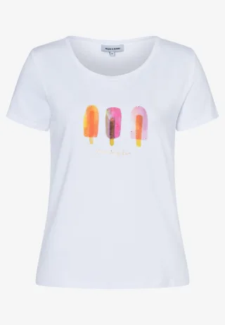 MORE & MORE - T-Shirt mit Eis weiß - Gr. - 36