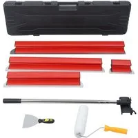 Rutaqian Flächenspachtel Flächenspachtel Spachtel Set 20,40,60,80,100 cm (5-St-St) Flächenspachtel Set für Verputzen Kratzen Glätten von Wänden (5-St)