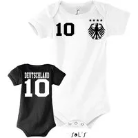 Blondie & Brownie Strampler Deutschland Germany Kinder Baby Sport Trikot Body Fussball Meister EM