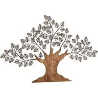 HOFMANN LIVING AND MORE Wanddekoobjekt Baum, Materialmix aus Metall und Holz