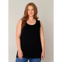 Base Level Curvy Longtop mit weitem Rundhalsausschnitt