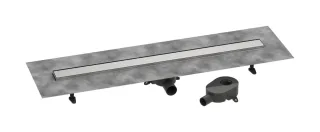 Hansgrohe Komplettset Duschrinne RainDrain Go 1000 rücks.beflies.Stand./flache Instal. edelstahl ge 56275800