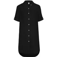 Eight2Nine Shirtkleid Elegantes Design Kurzarm Knopfleiste Gerade Passform (lang, 1-tlg) D62794AG30479_Blouse