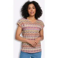 Sieh an! T-Shirt Rundhals-Shirt Extra kurz