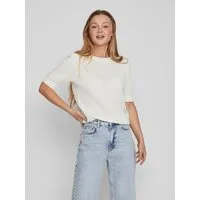 Vila Kurzarmpullover VIDALO O-NECK S/S KNIT TOP - NOOS