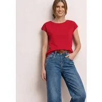 STREET ONE T-Shirt mit U-Boot-Ausschnitt
