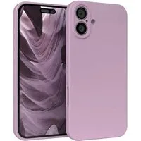 EAZY CASE Handyhülle für Apple iPhone 16 Plus Hülle Silikon 6,7 Zoll, Hülle mit Kameraschutz Handycase Soft Smart Slimcover Lila / Flieder