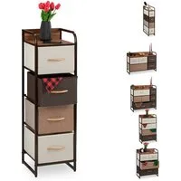 relaxdays Beistellschrank Schubladenschrank vers. Designs (1-St) F