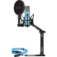 NT1 Signature +XLR-Kabel+Desktop Studio Arm , Mikrofon hellblau, Bundle