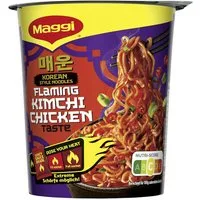 MAGGI Fertiggericht, Maggi Korean Flaming Kimchi Chicken Instant Nudel Cup Packung 78g