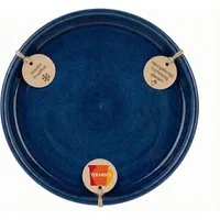 Teramico Blumentopfuntersetzer Keramik Untersetzer Royal Blau – Ø 30 cm – Wasserdicht & Handgefertigt, Zubehör für Alle Holzkisten 50x40x30cm, 100% Frostfest