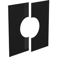 Jeremias Schornstein DW-Black Ø 180 mm Deckenblende 0° zweiteilig, Ø 180 mm