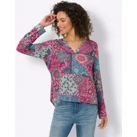 heine Klassische Bluse Druckbluse Langarm