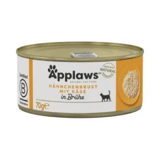 Applaws Nassfutter Katze Adult in Brühe Hühnerbrust mit Käse 96x70 g