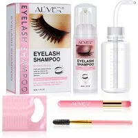 ALIVER Wimpernpflege Wimpernshampoo Cleanser Wimpernverlängerung Reiniger XL Aliver, 1-tlg., Wimpernpflege