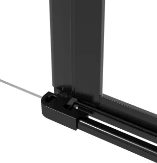 Neuesbad Set OF MOUNTING ELEMENTS für WALK IN Schwarz NB1DEKTSN11X1